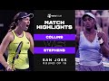 Danielle Collins vs. Sloane Stephens | 2021 San Jose Round of 16 |  WTA Match Highlights