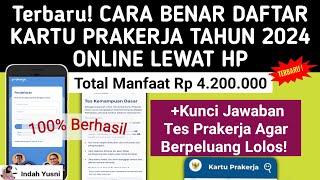 Terbaru❗CARA DAFTAR KARTU PRAKERJA 2024 ONLINE LEWAT HP / CARA DAFTAR PRAKERJA 2024 AGAR LOLOS screenshot 1