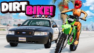 I Used a NEW Dirt Bike Mod to Escape the Police in BeamNG Drive Mods?! screenshot 4