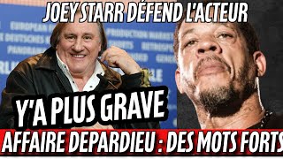 « On a brisé quelqu’un » : JoeyStarr se pose en défenseur de Gérard Depardieu