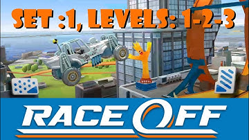 Hot Wheels: Race Off Gameplay Walkthrough Set 1 - Levels 1-2-3 (iOS, Android)