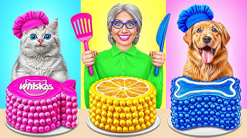 Ik vs Oma Koken Uitdaging met Kat und Hund | Keuken Oorlog Multi DO Smile