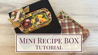 Mini Recipe Box Tutorial