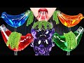 ASMR Mysterious Water Eating DRINKING SOUNDS 신기한 물 먹방 Sea grapes, Rainbow drinks, Bird Glasses Abbey