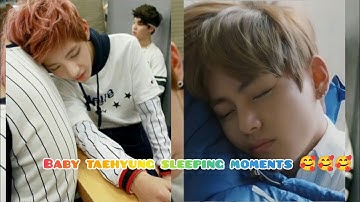 cute baby taehyung sleeping moments 🥰🥰🥰