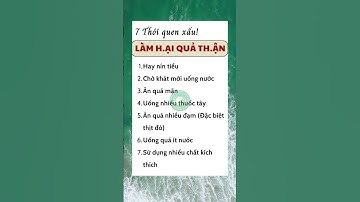 7 Thói quen làm hại quả thận  #phongkhaminomas #yhct #shorts