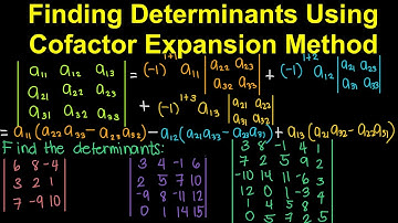 Finding Determinants Using Cofactor Expansion Method (Tagalog/Filipino Math)