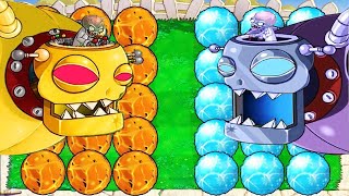 Plant FIRE vs Plant ICE vs Dr.Zomboss | Plants Vs Zombies Battlez