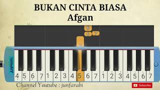 Afgan Bukan Cinta Biasa Not Pianika Mudah