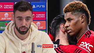 Bruno Fernandes explains why he gave the penalty to Marcus Rashford ??