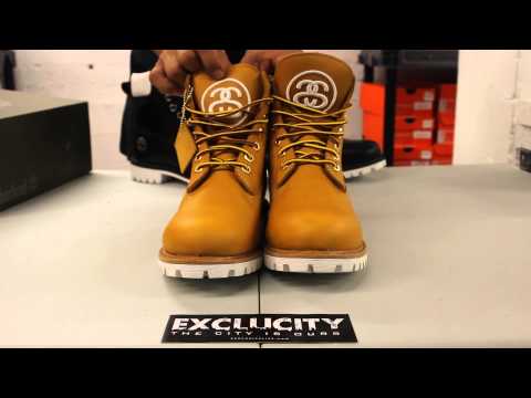 Timberland X Stüssy 6 inch Boots - Wheat - Unboxing Video at Exclucity