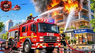 Real Fire Truck Driving Simulator 2025 - New Fire Fighting Fireman's Daily Job - Android GamePlay screenshot 2
