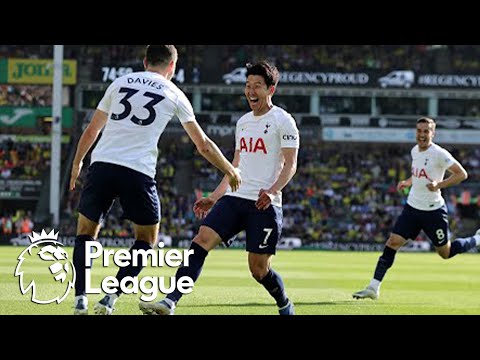 Heung-min Son adds his second, Tottenham's fifth v. Norwich City | Premier League | NBC Sports