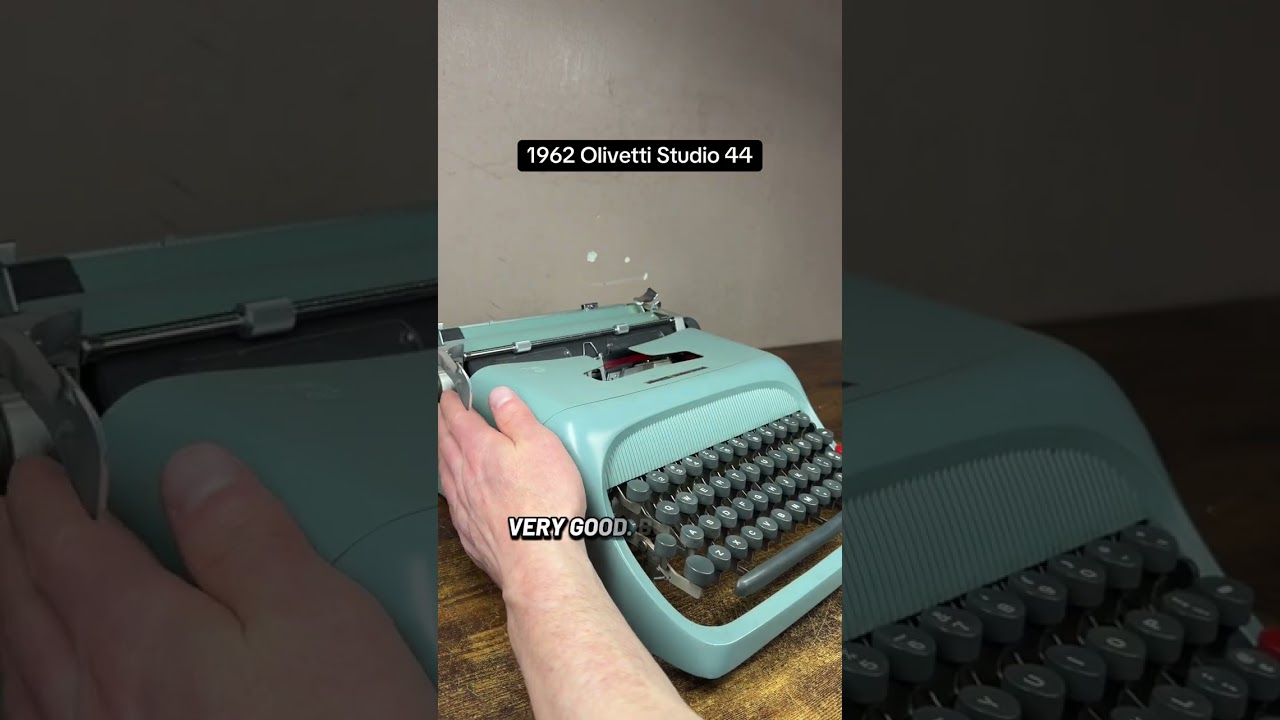 How to use all functions on a 1962 Olivetti Studio 44 vintage