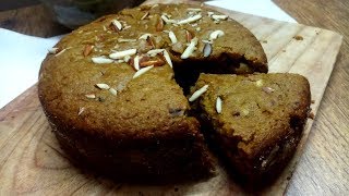 Eggless Wheat Cake.बंद है मार्केट बनाएं बिना अंडा, यीस्ट,ओवन आटा केक| Wheat Flour Cake.