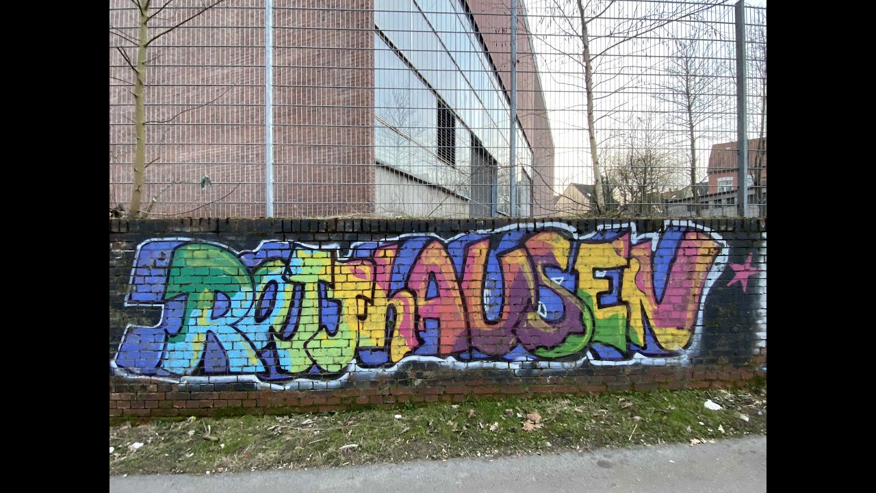 Graffiti im Heckenweg in Gelsenkirchen-Rotthausen 19.2.2025