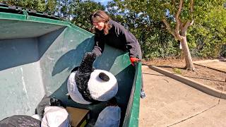 Information Dumpster Diving - We Found a Box of New Shoes and a Giant Panda Plush! News