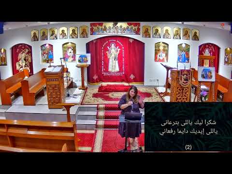 ترانيم مع سالي عطيه باجتماع العائلة المقدسة 1 12 23 