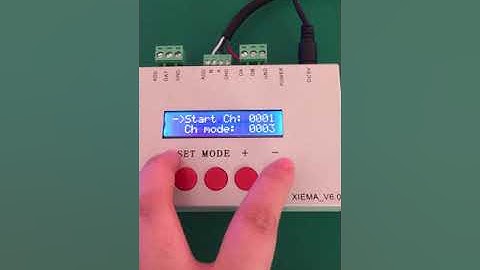 connector DMX light with DMX Address writer