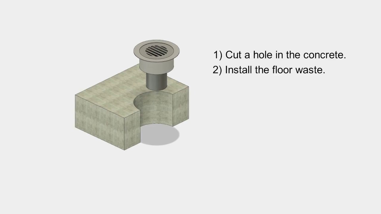 9 Generic Passive Fire installation Shower Waste Concrete Floor YouTube