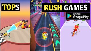 Top 5 Best RUNNING RUSH Games for Android 2023 || High Graphics(Online/Offline)