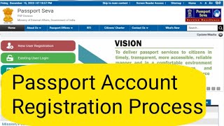 how to create passport account registration | thecomputerschool