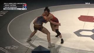 190 lbs 16U Girls 1st Place Match - USMC Junior Nationals | Ashley Hoffman vs Kaylee Thompson