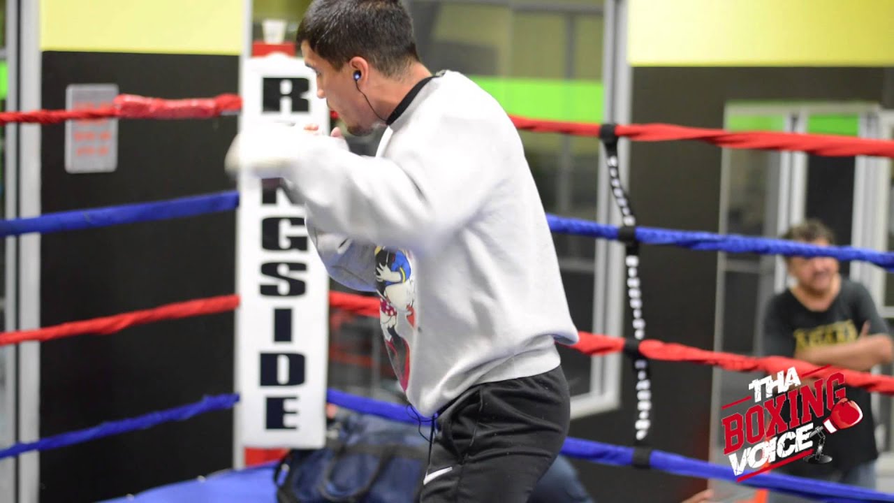 Adam Lopez Shadow Boxing Looking Focused YouTube