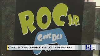 Kids at RIT’s video game development camp surprised with free laptops