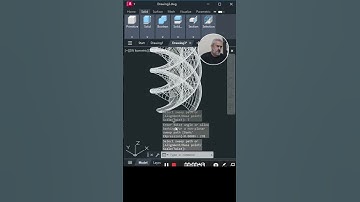 AutoCAD 2024 3D, Modeling, Sweep command with Twis #shorts