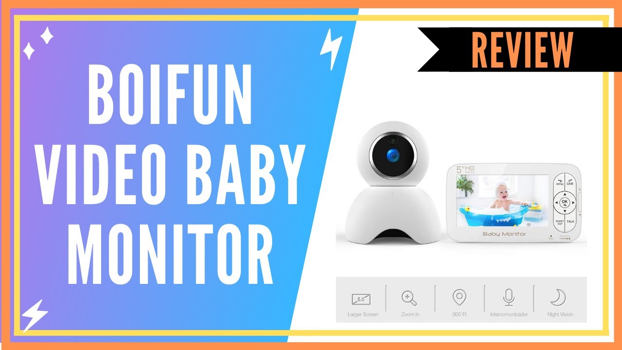 BOIFUN 2K 5 Baby Monitor WiFi Babyphone Vidéo Surveillance Camera