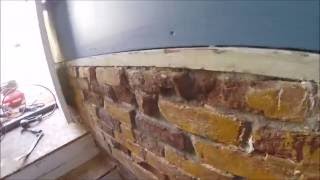 Sealing our Kitchen Bricks exposed walls