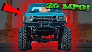 22RE ROCK CRAWLER ON 37'S GETS 20 MPG!!