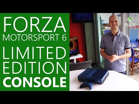 Приставка Xbox One синего цвета в дизайне игры Forza Motorsport 6 официально анонсирована: с сайта NEWXBOXONE.RU