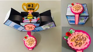 mothers day card making | mothers day gift idea | pop up gift box