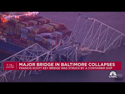 Major bridge in Baltimore collapses after being struck by container ship, people in water Episode cover