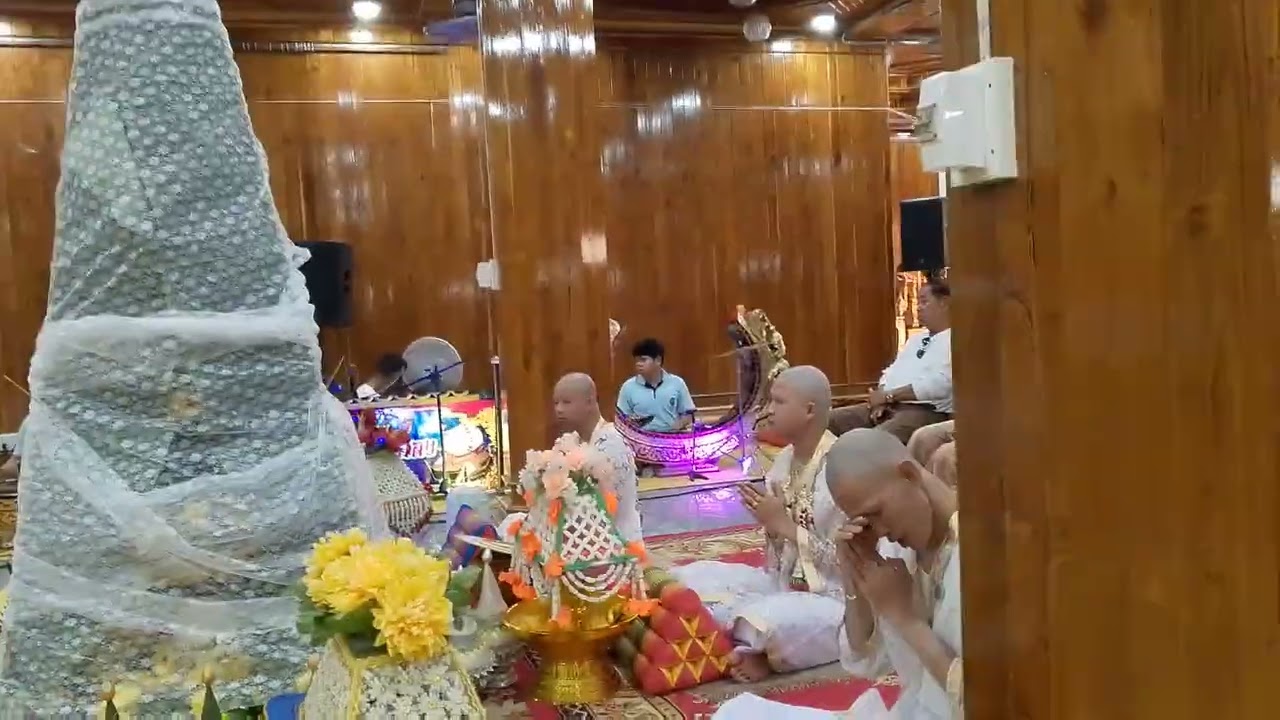 พระอาจารย์นำบุญสอนนาคหมู่ งานประจำปีวัดปรักรัก ต.กกแรต อ.กงไกรลาศ จ.สุโขทัย วัน29 มกราคม พ ศ. 2569