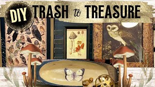 DIY CRAFTS; TRASH to TREASURE Owls & Mushrooms Decor