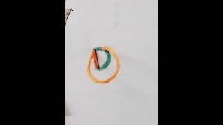 #embroidery of word D #easy hand embroidery #art