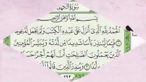 الحمد لله الذي انزل على عبده الكتاب ولم يجعل له عوجا _ سعد الغامدي سورة الكهف ، اقراها يوم الجمعة .