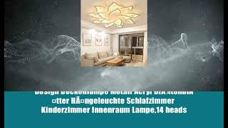 GHY LED Deckenleuchte Modern Wohnzimmerlampe Kreative Blumenform Design Deckenlampe Metall Acryl