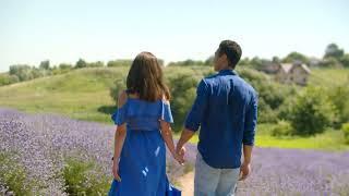 Couple walking in Flower Garden || 1080p HD video || Copyright Free || Stock Videos