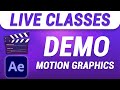 EZEdit Live Classes Demo | Motion Graphics | After Effects Tutorial in Hindi