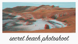 come shoot with me at the cutest hidden pebble beach