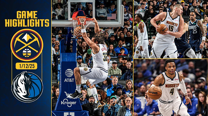 Denver Nuggets vs. Dallas Mavericks Full Game Highlights 📺 | 1/12/25