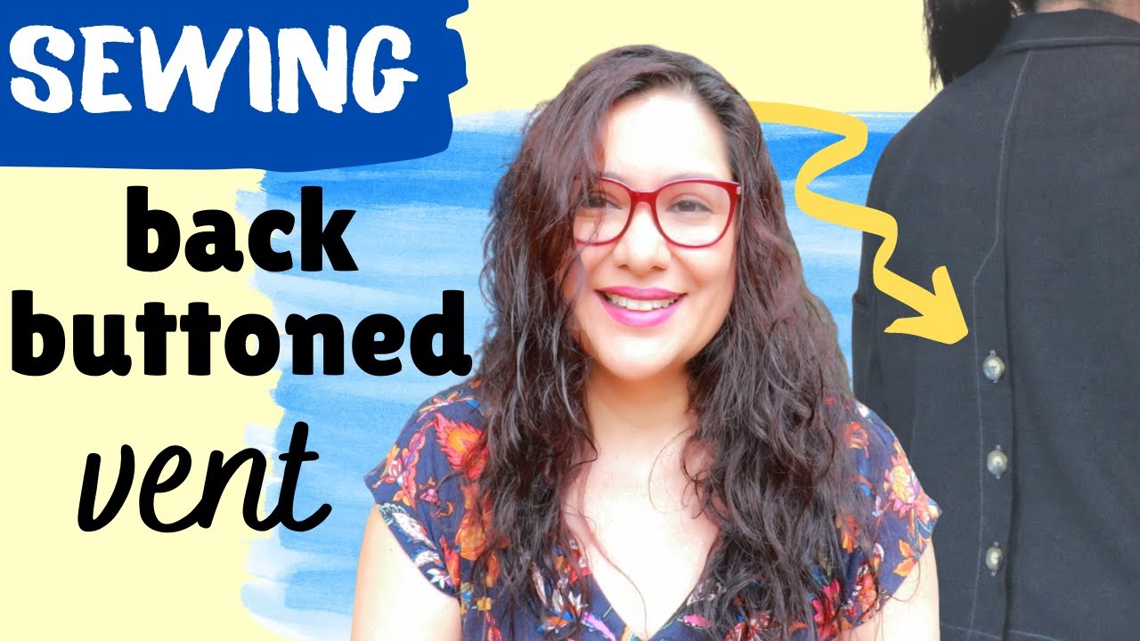 Sewing a back buttoned vent. Sienna Maker Jacket (Closet Core). Muslin ...
