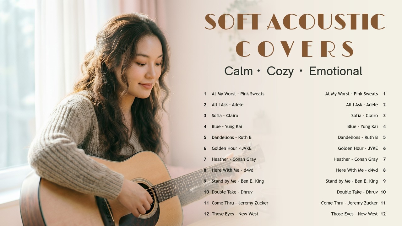 Best Acoustic Covers of Popular Songs | Soft & Cozy Vibes