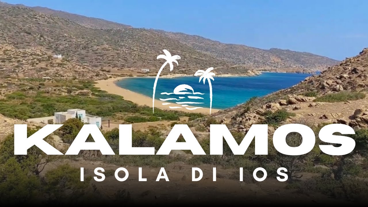 La spiaggia di KALAMOS - isola di IOS. Cicladi (Grecia). KALAMOS beach, IOS island. 