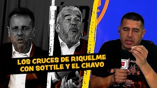 Los cruces de RIQUELME con SOTTILE y el CHAVO