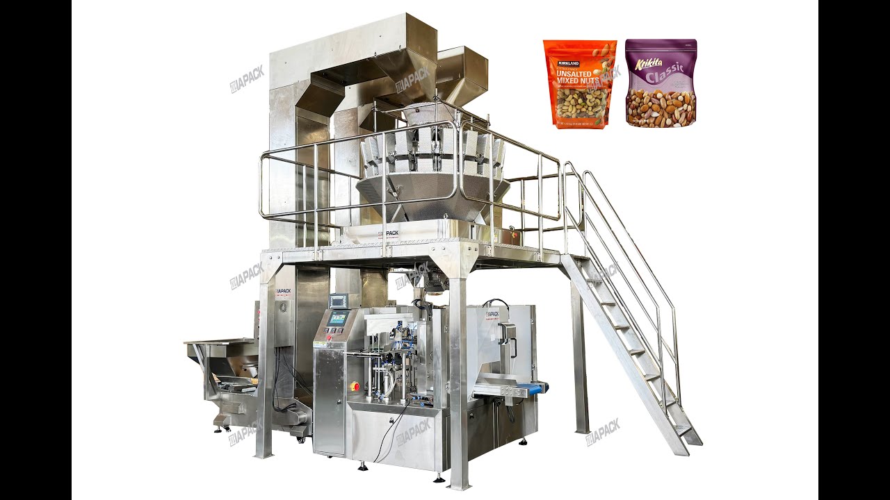 Automatic mixed nuts weighing filling packaging machine